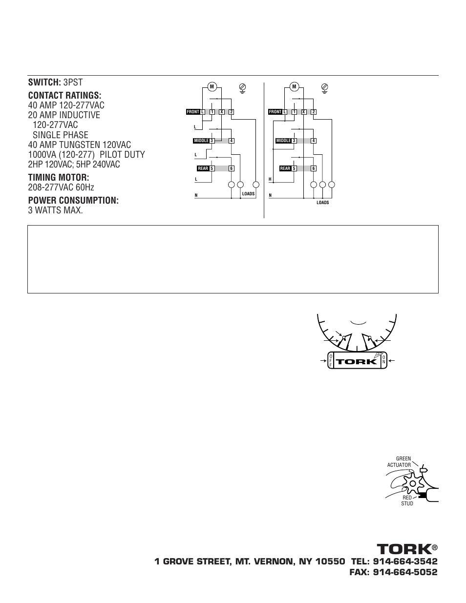 7302installop, Tork, Installation and operating instructions | NSi Industries 7100 User Manual | Page 11 / 11