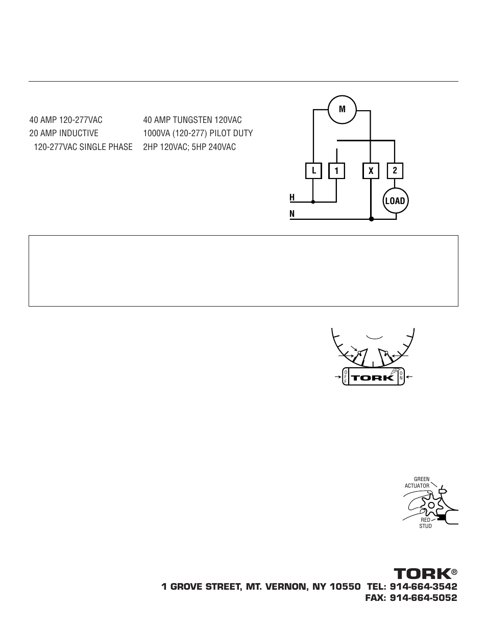 7102installop, Tork, Installation and operating instructions | NSi Industries 7100 User Manual | Page 2 / 11