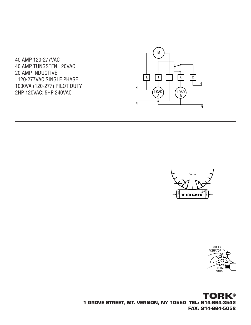 7120installop, Tork, Installation and operating instructions | NSi Industries 7100 User Manual | Page 3 / 11