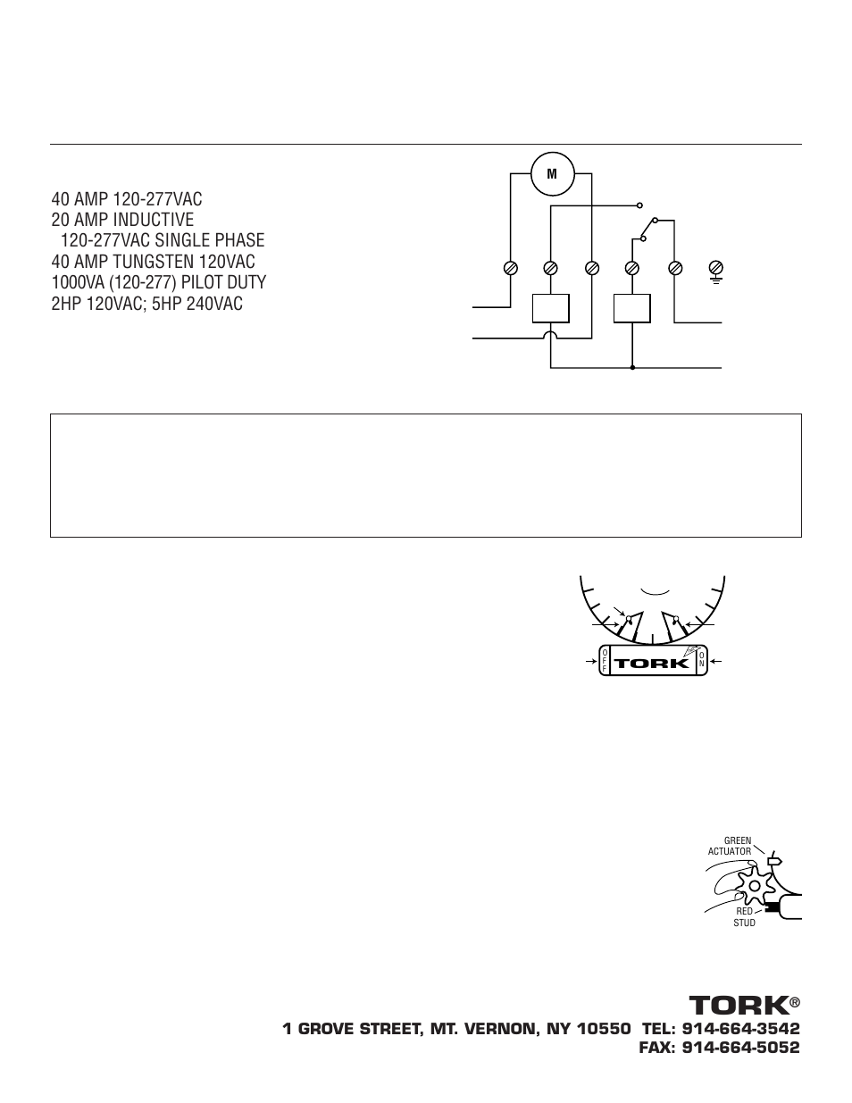 7122installop, Tork, Installation and operating instructions | NSi Industries 7100 User Manual | Page 4 / 11