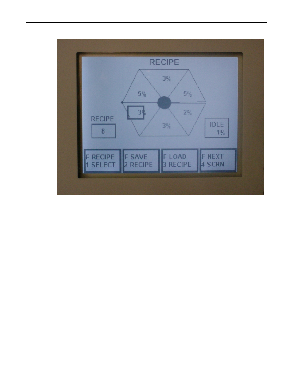 Recipe screen | Precision Control Systems ProfileIR 4069P User Manual | Page 19 / 34