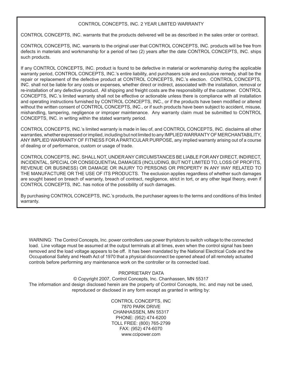 Precision Control Systems 1025 User Manual | Page 2 / 11