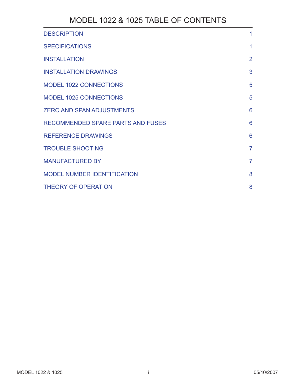 Precision Control Systems 1025 User Manual | Page 3 / 11