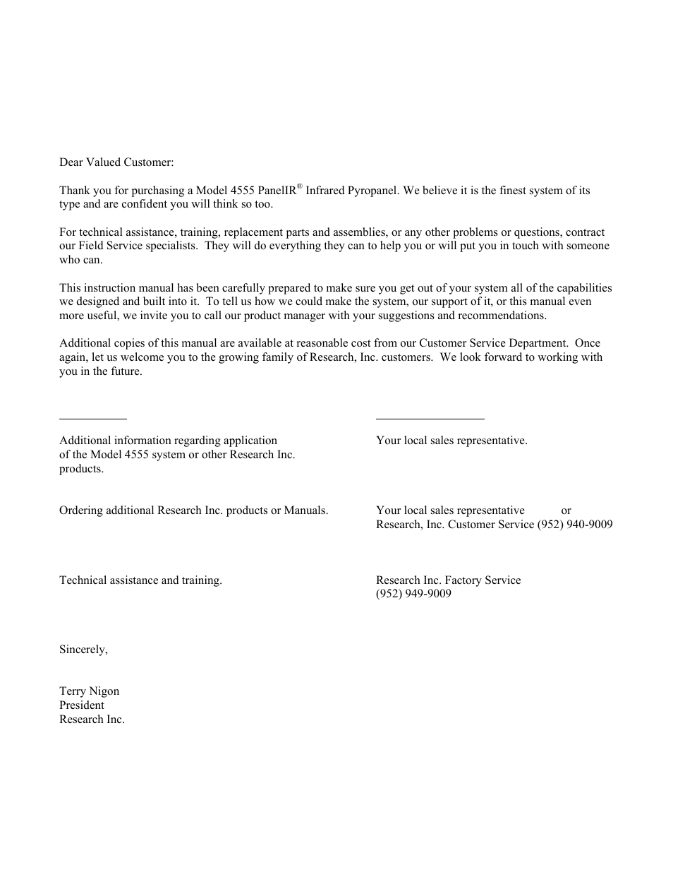 Precision Control Systems PanelIR 4555 User Manual | Page 2 / 33