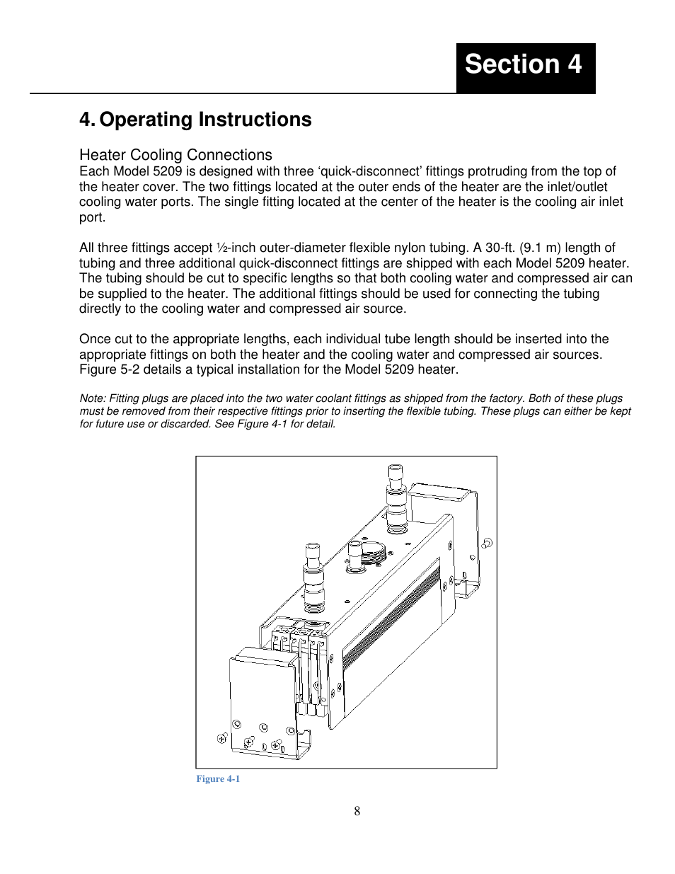 Operating instructions | Precision Control Systems Hi-Temp IR 5209 User Manual | Page 12 / 24