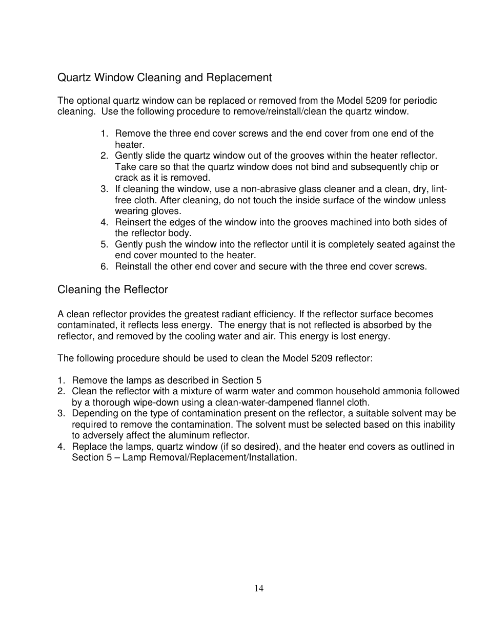 Precision Control Systems Hi-Temp IR 5209 User Manual | Page 18 / 24