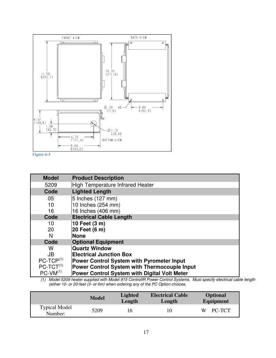 Precision Control Systems Hi-Temp IR 5209 User Manual | Page 21 / 24