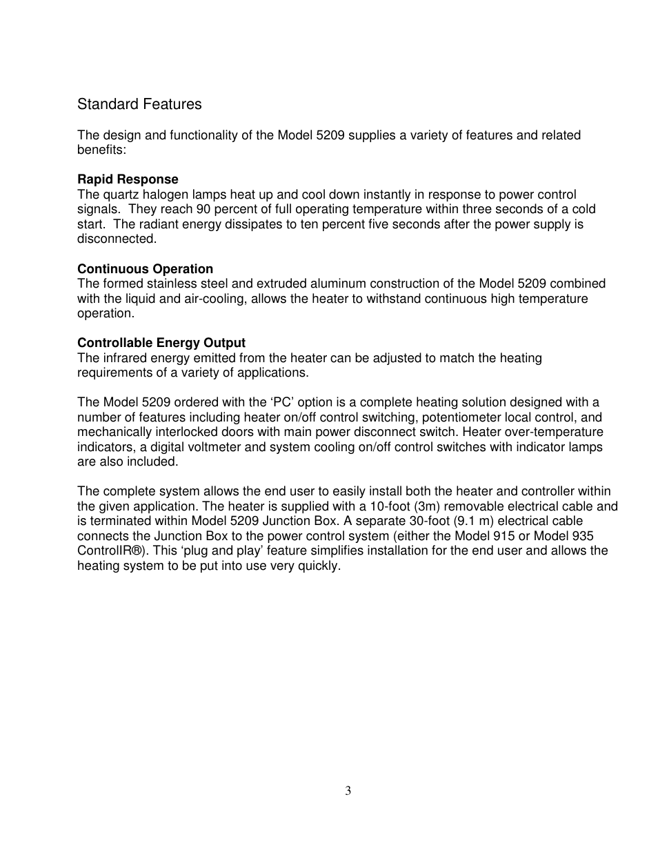 Precision Control Systems Hi-Temp IR 5209 User Manual | Page 7 / 24