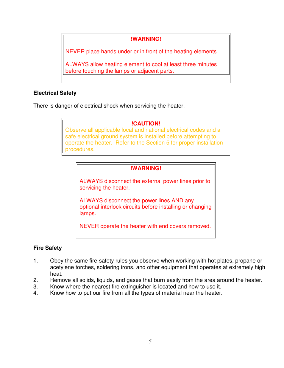 Precision Control Systems Hi-Temp IR 5209 User Manual | Page 9 / 24