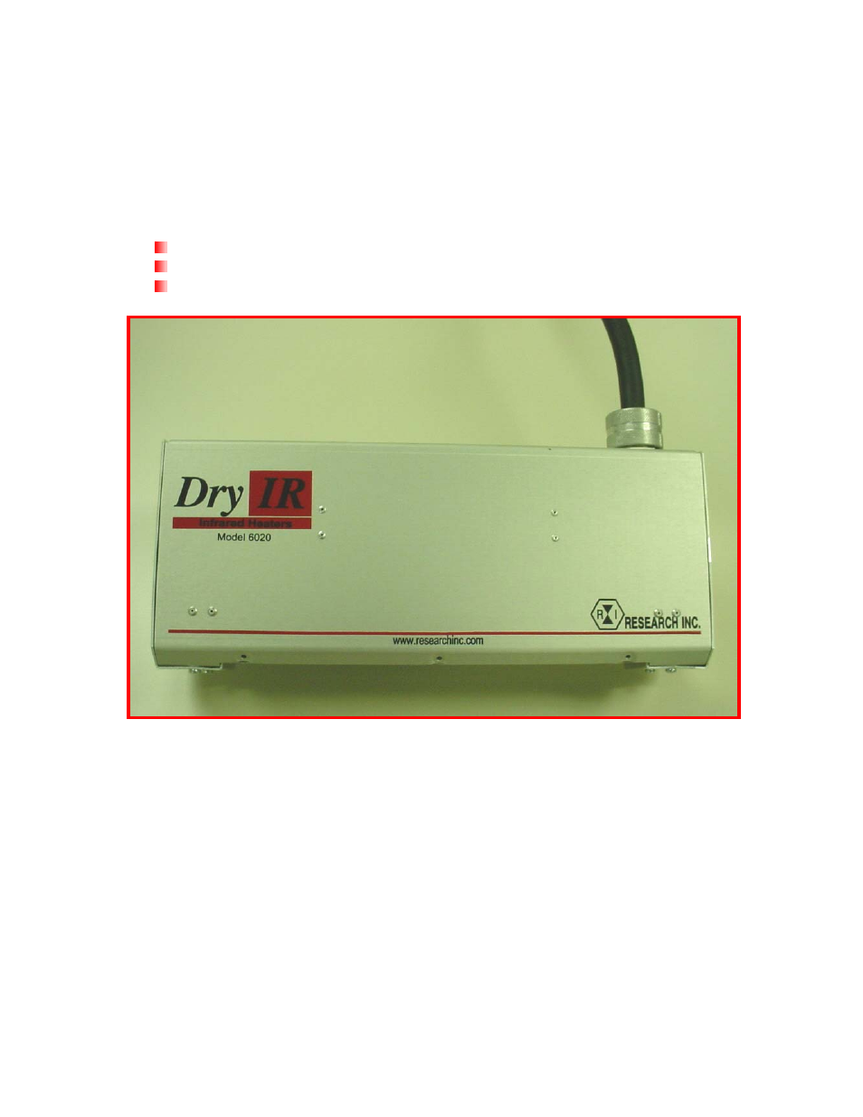 Precision Control Systems DryIR 6020 User Manual | Page 5 / 16