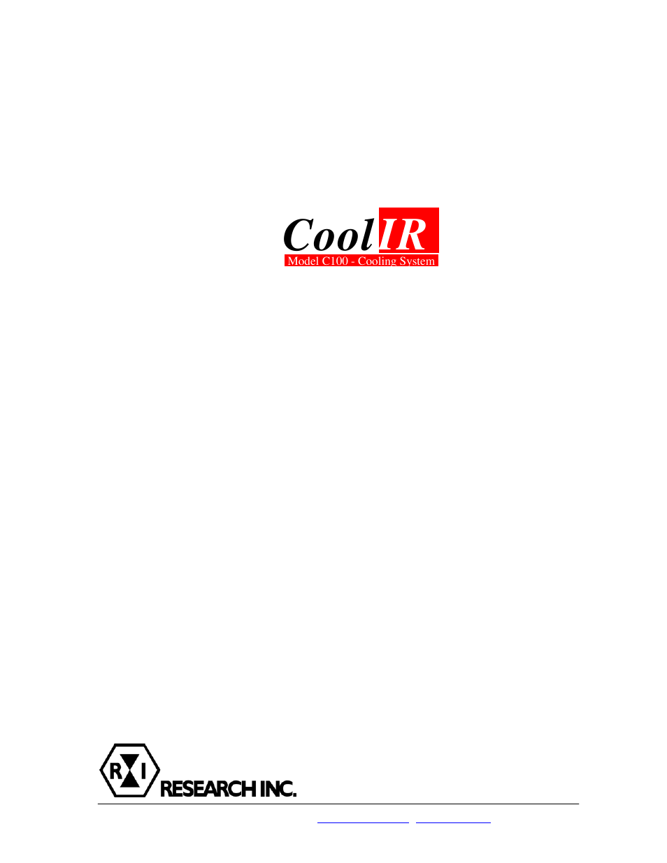 Precision Control Systems CoolIR C100 User Manual | 8 pages