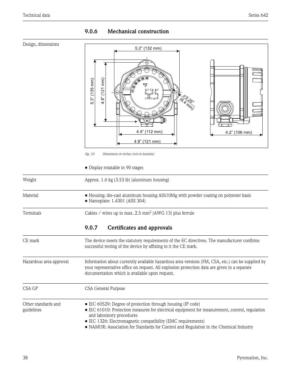 Pyromation Series 642 User Manual | Page 38 / 44