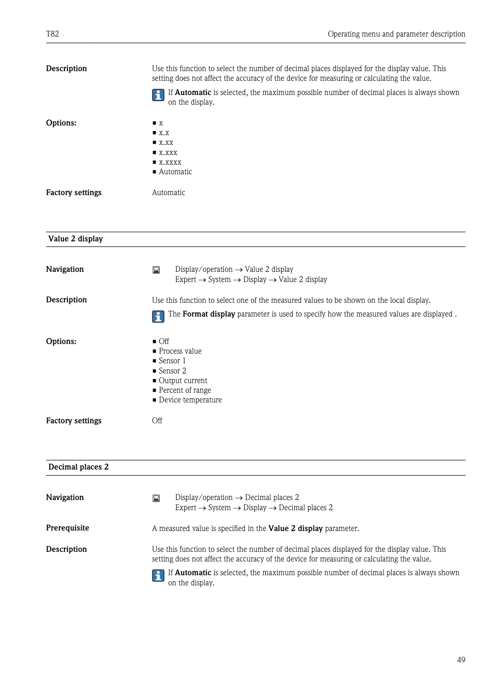 Ä 49) | Pyromation T82 User Manual | Page 49 / 88