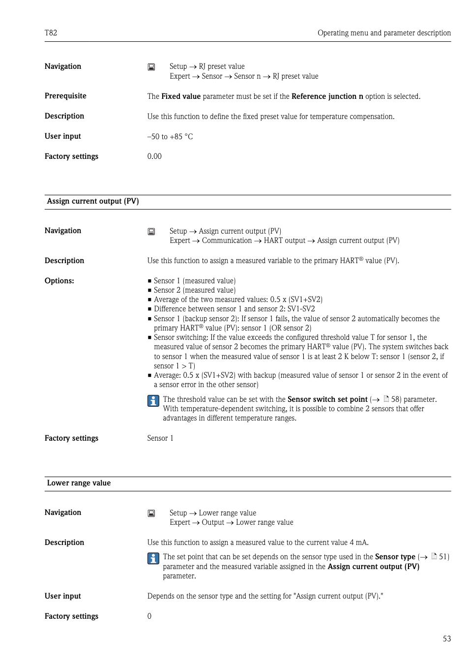 Ä 53) | Pyromation T82 User Manual | Page 53 / 88