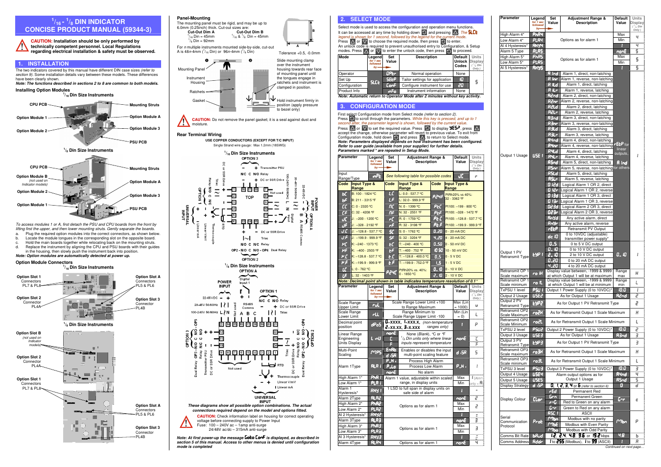 Pyromation Series 810 1_8 DIN User Manual | 2 pages