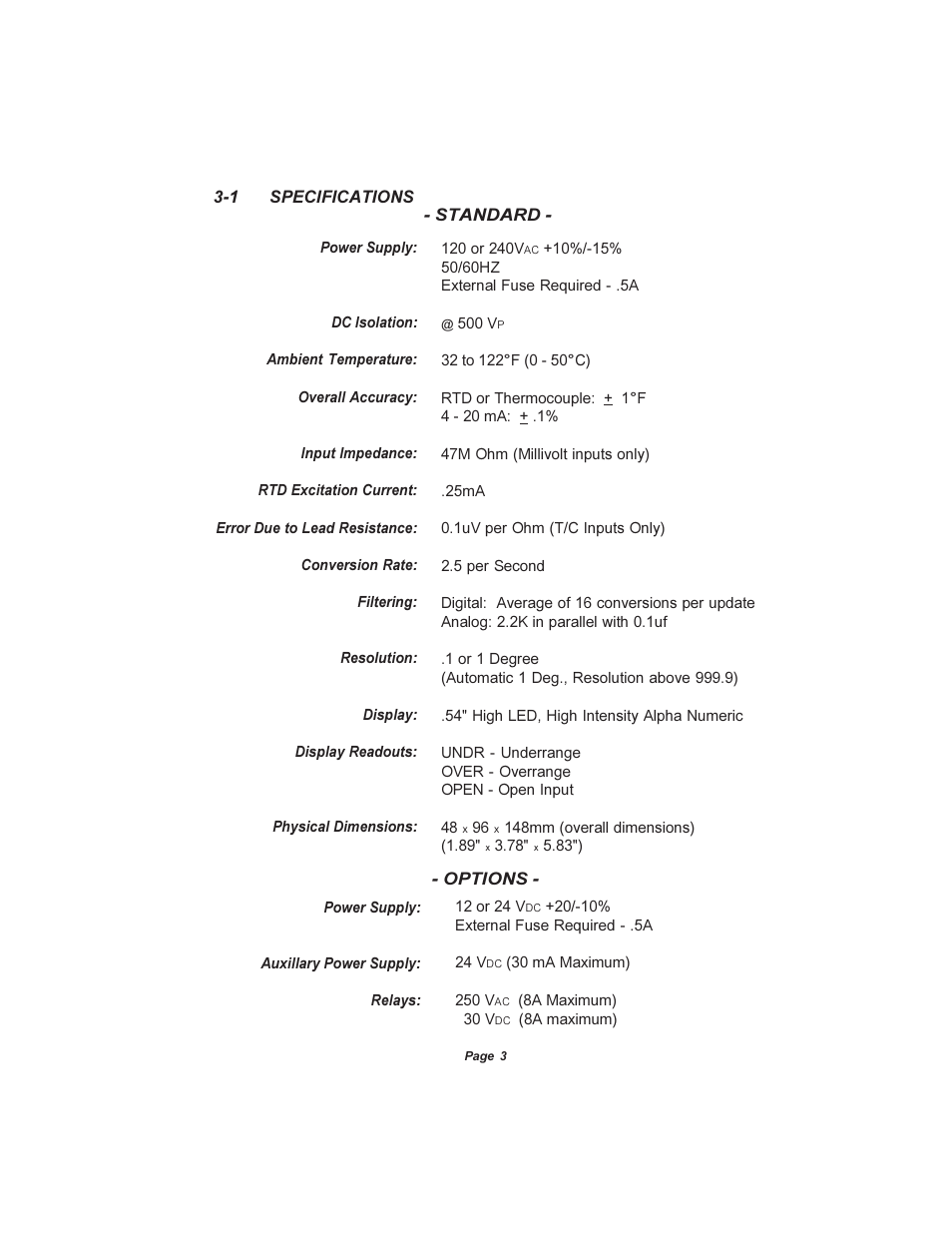 Pyromation Series 423 User Manual | Page 4 / 18