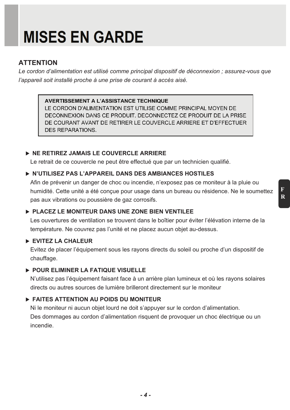 Attention | Revo RM23-OR1 User Manual | Page 29 / 72