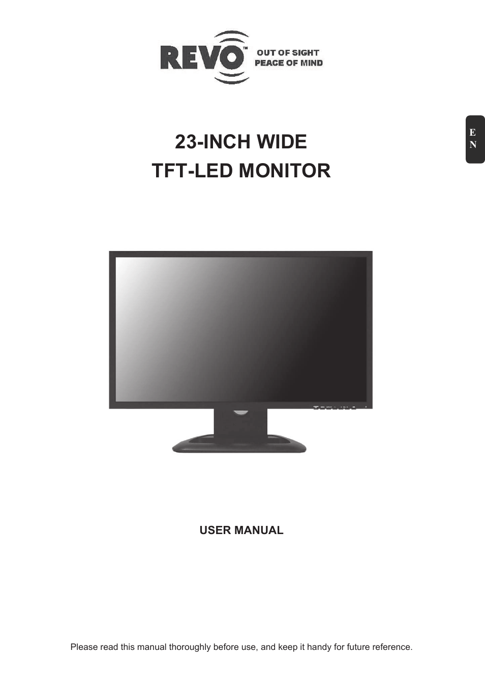 Inch wide tft-led monitor | Revo RM23-OR1 User Manual | Page 3 / 72