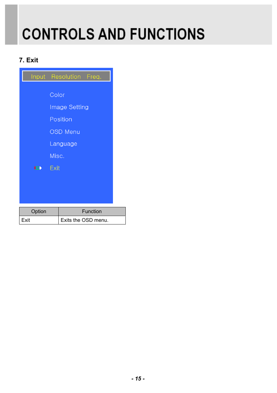 Exit | Revo RM185-OR1 User Manual | Page 17 / 28