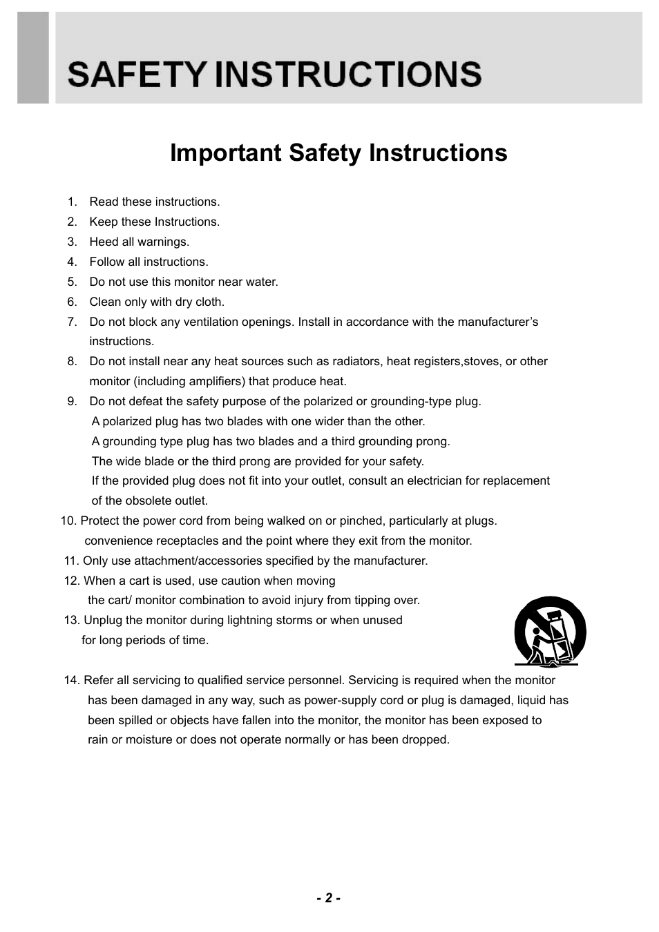 Important safety instructions | Revo RM185-OR1 User Manual | Page 4 / 28