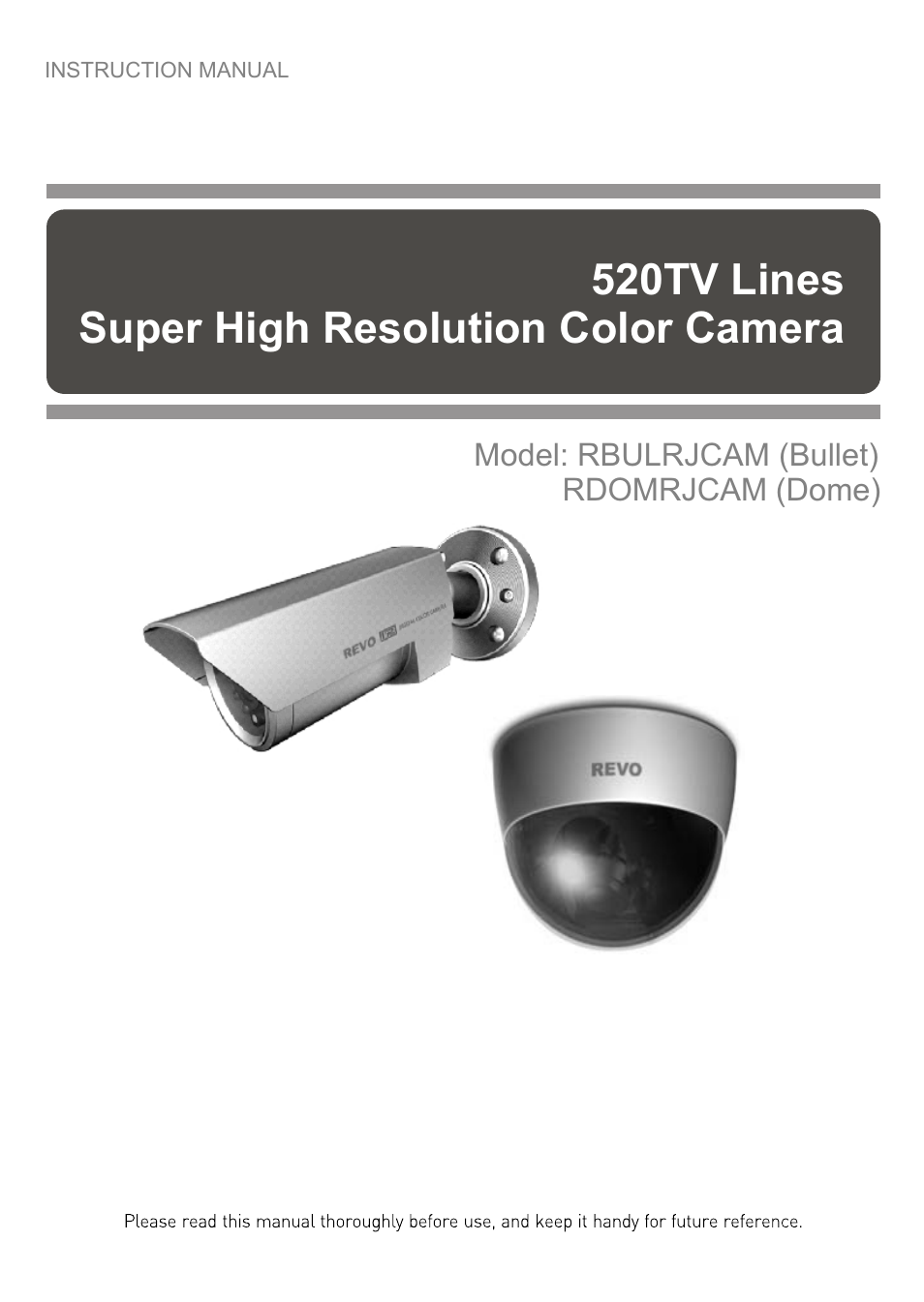 Revo RDOMRJCAM User Manual | 16 pages
