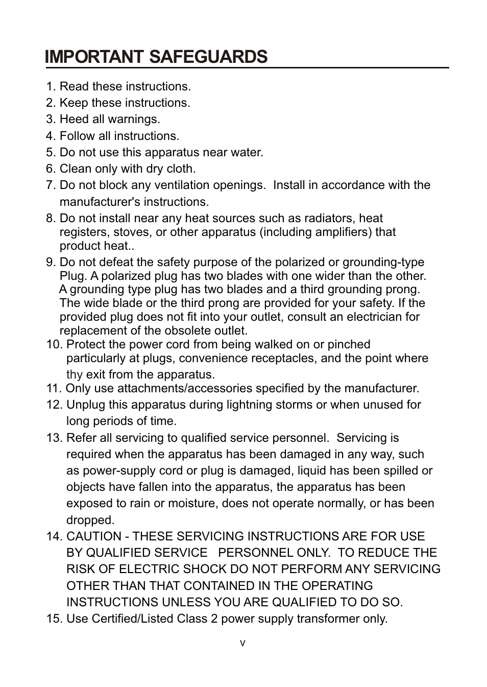 Important safeguards | Revo RDOMRJCAM User Manual | Page 5 / 16