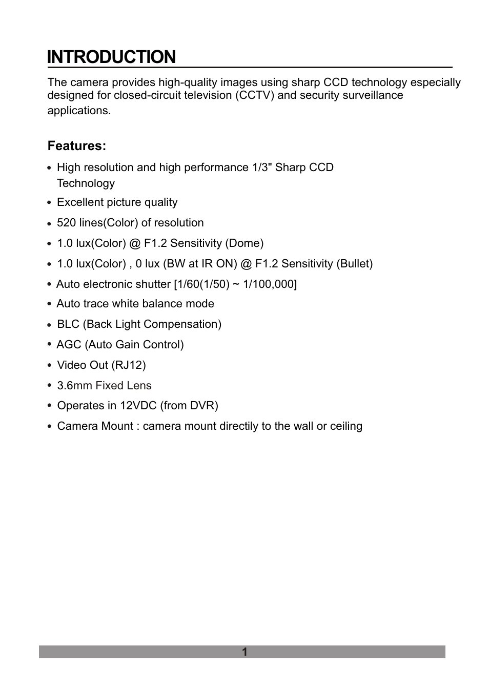 Introduction | Revo RDOMRJCAM User Manual | Page 7 / 16