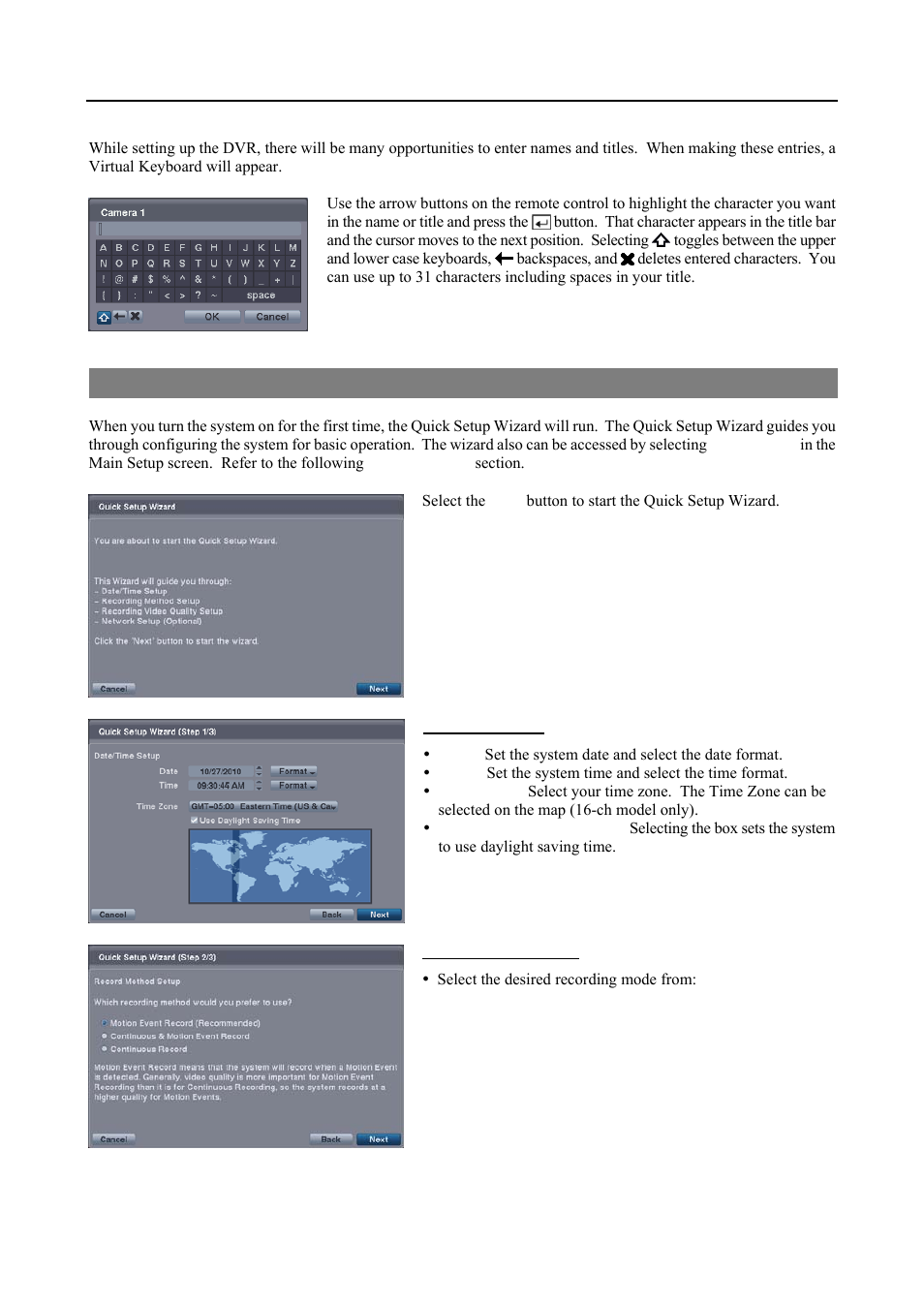 Quick setup wizard | Revo R4-8-16DVR3 User Manual | Page 16 / 56