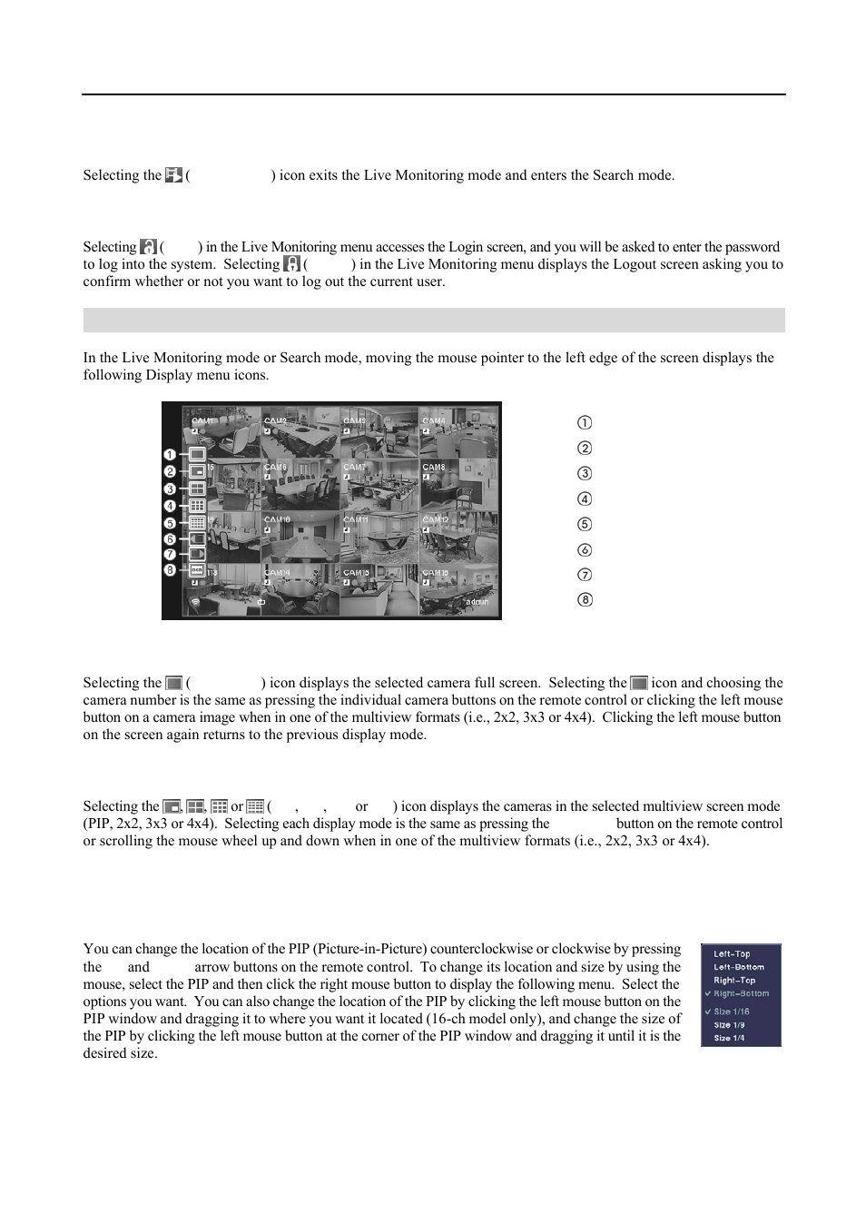 Display menu | Revo R4-8-16DVR3 User Manual | Page 37 / 56