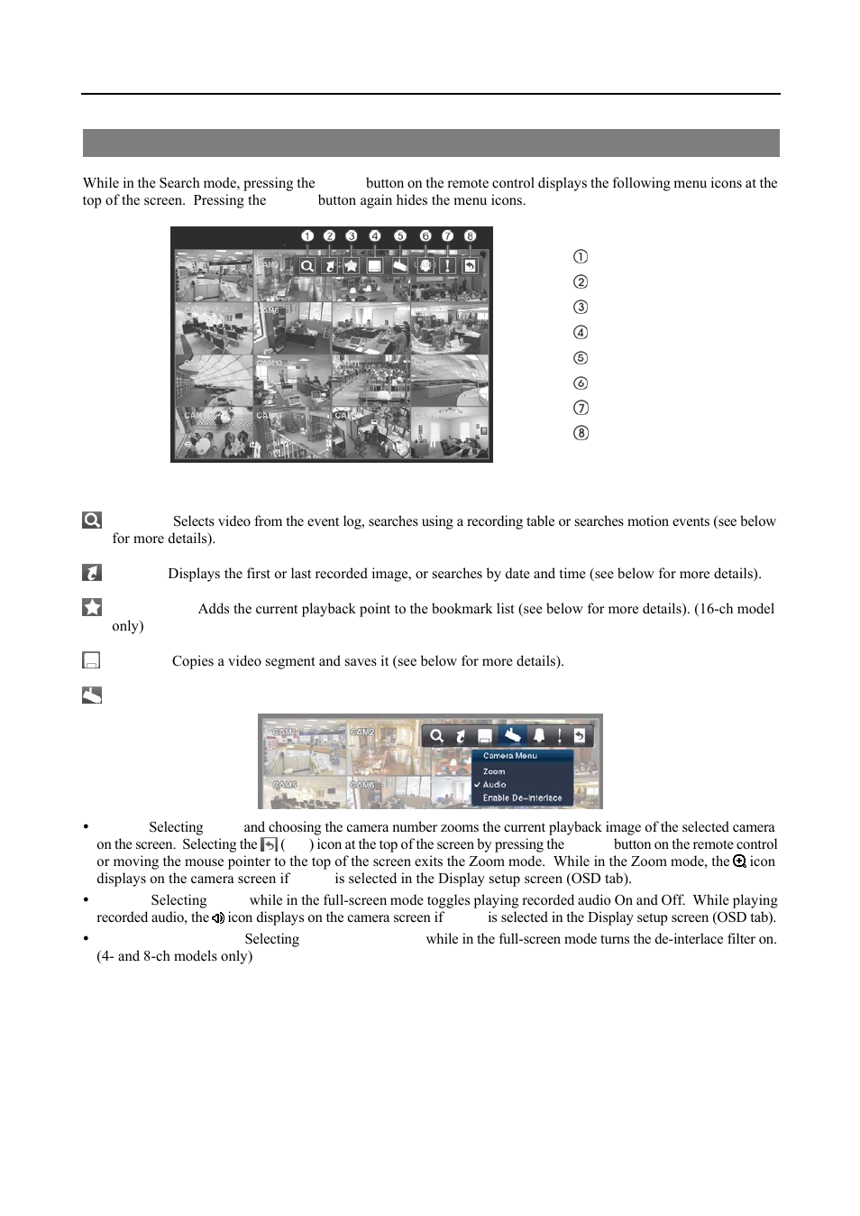 Searching video | Revo R4-8-16DVR3 User Manual | Page 41 / 56