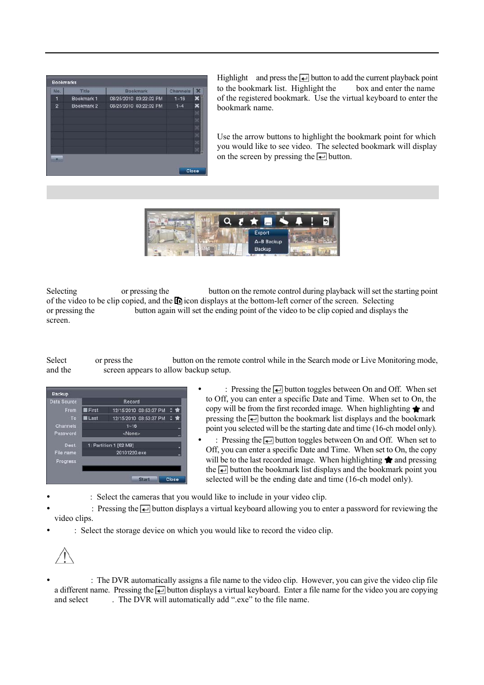 Export | Revo R4-8-16DVR3 User Manual | Page 46 / 56