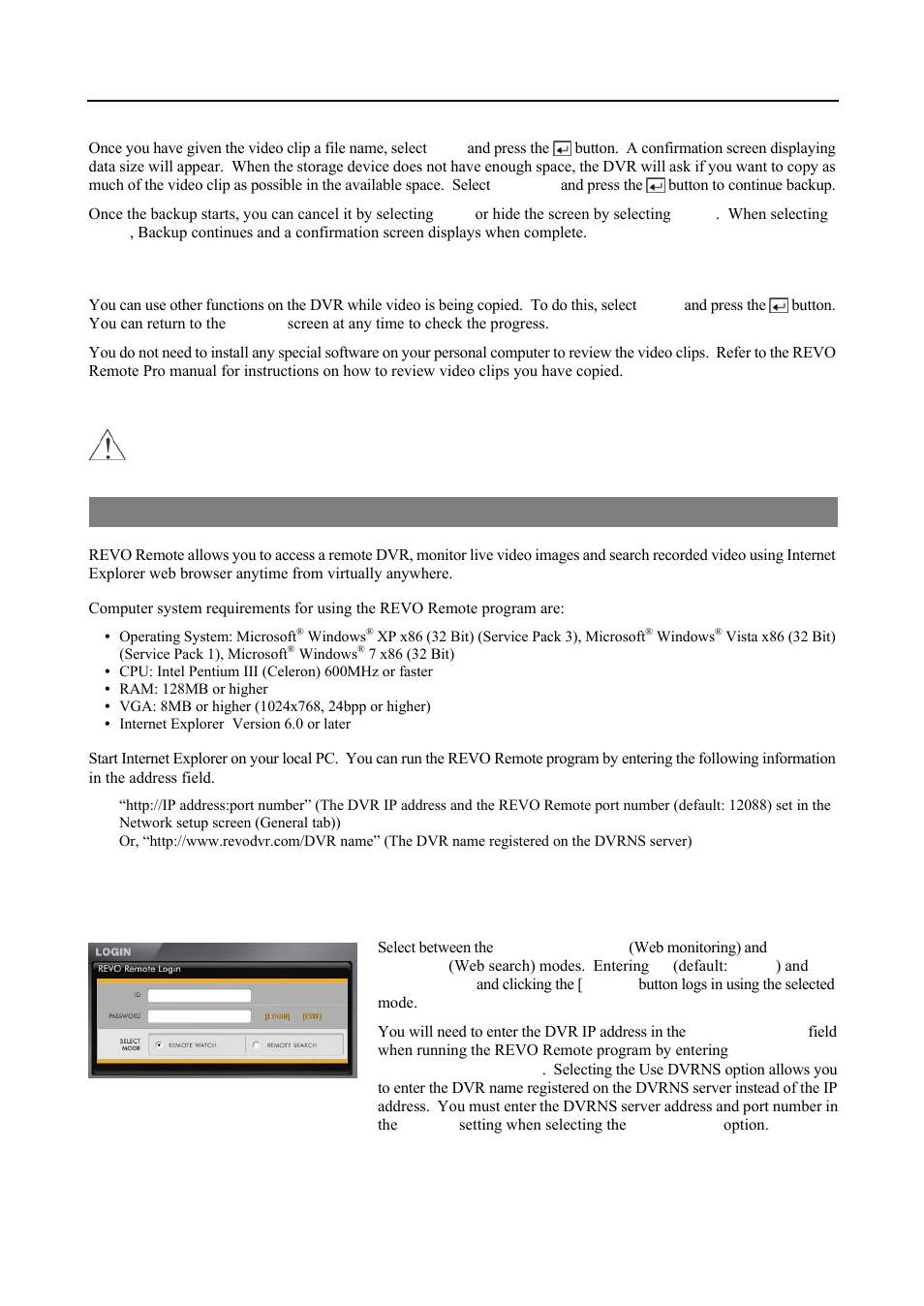 Revo remote | Revo R4-8-16DVR3 User Manual | Page 47 / 56