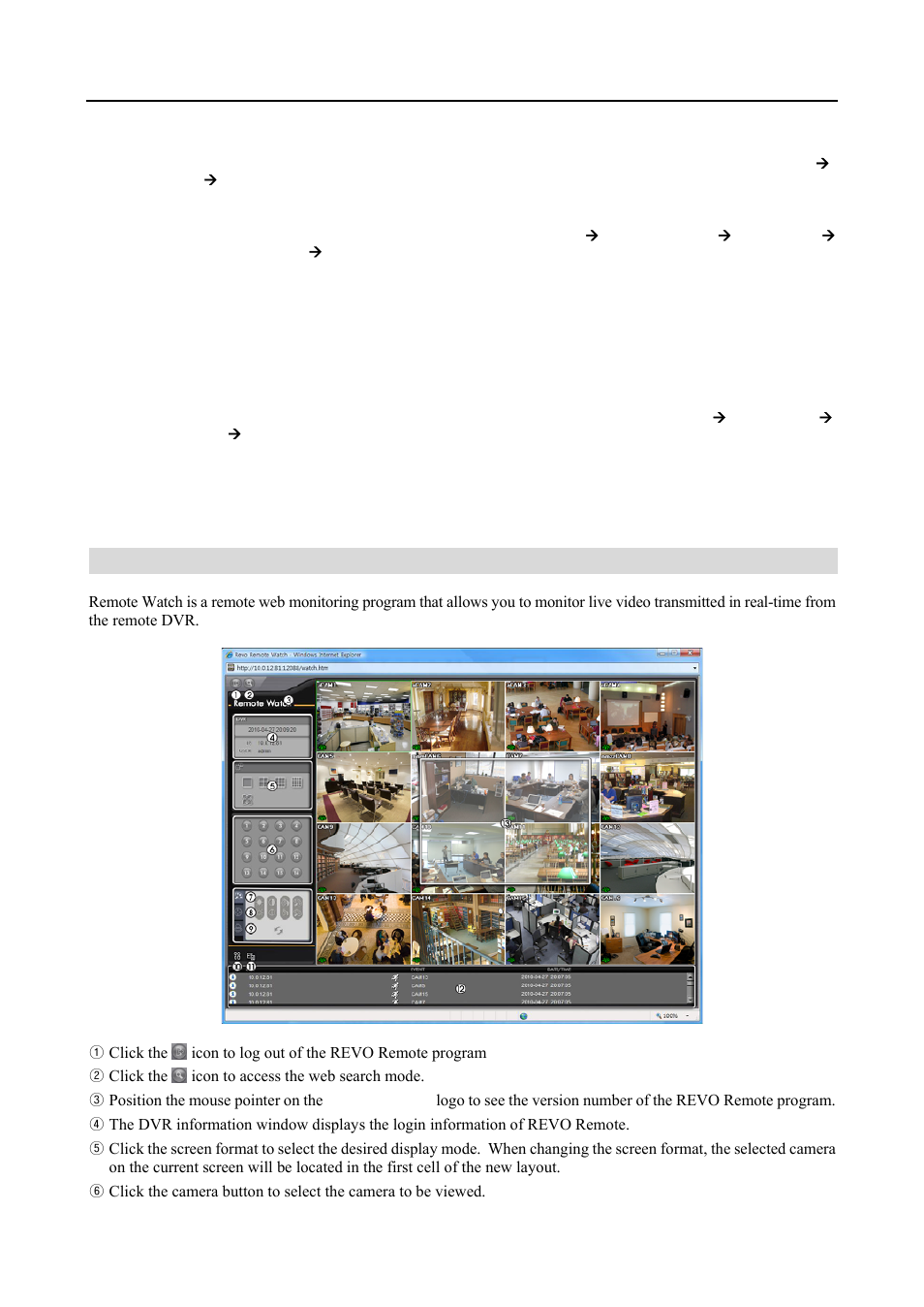 Web monitoring | Revo R4-8-16DVR3 User Manual | Page 48 / 56