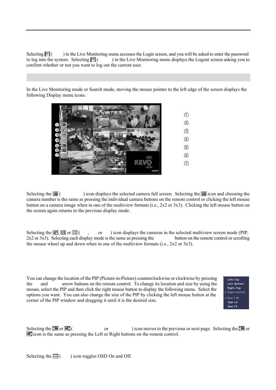 Display menu | Revo R4-8DVR4 User Manual | Page 37 / 56