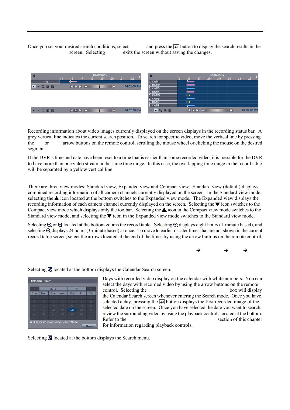 Record table search | Revo R4-8DVR4 User Manual | Page 43 / 56