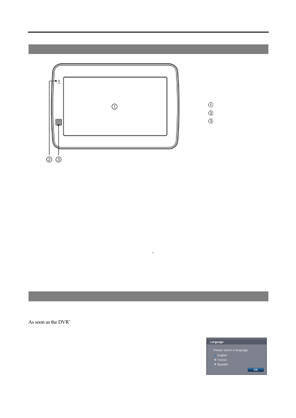 Front panel view, Turning on the power | Revo R4CMB-500 User Manual | Page 11 / 46