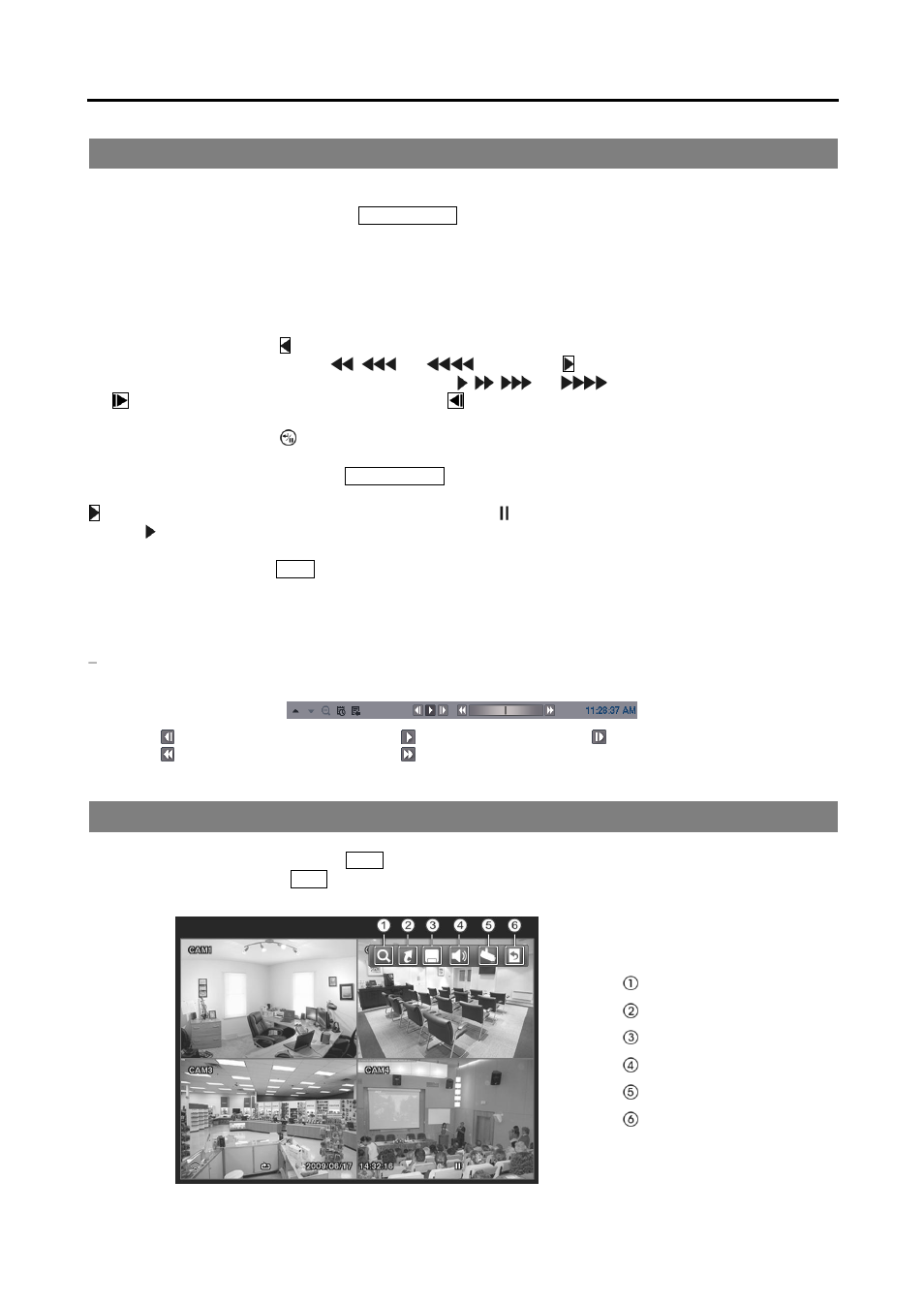 Playing recorded video, Searching video | Revo R4CMB-500 User Manual | Page 33 / 46