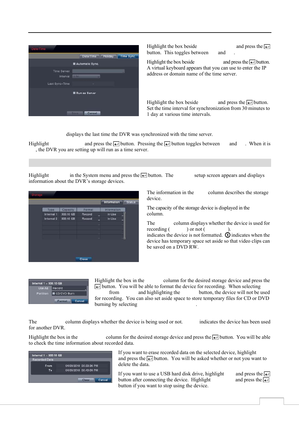 Storage | Revo RE8/16DVR1 User Manual | Page 23 / 78