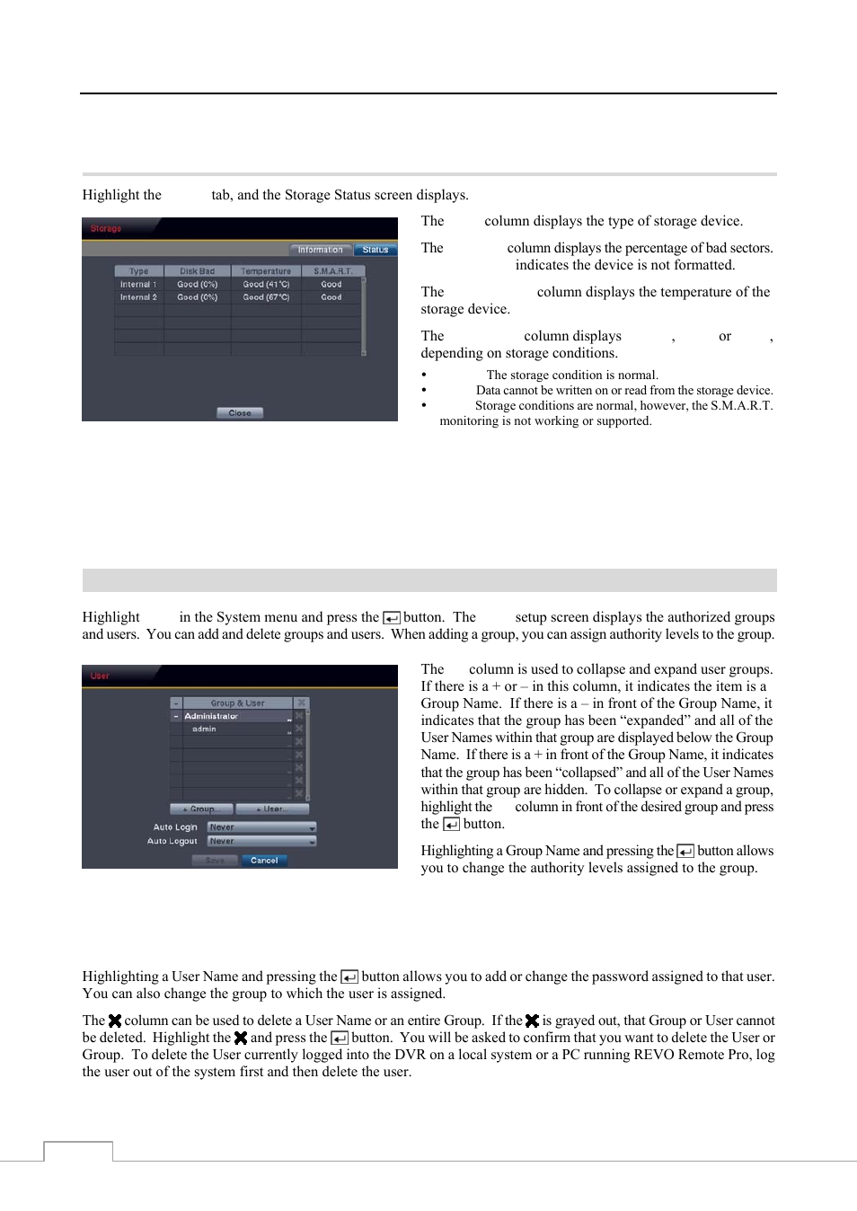 User | Revo RE8/16DVR1 User Manual | Page 24 / 78