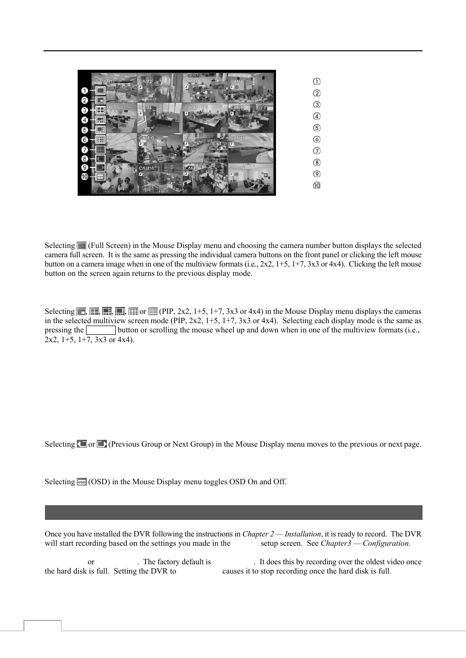 Recording video | Revo RE8/16DVR1 User Manual | Page 56 / 78