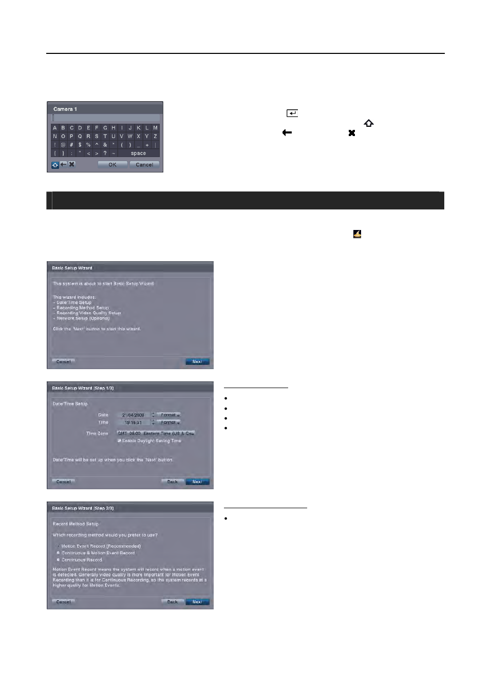 Basic setup wizard | Revo R16/8/4/DVR User Manual | Page 17 / 101