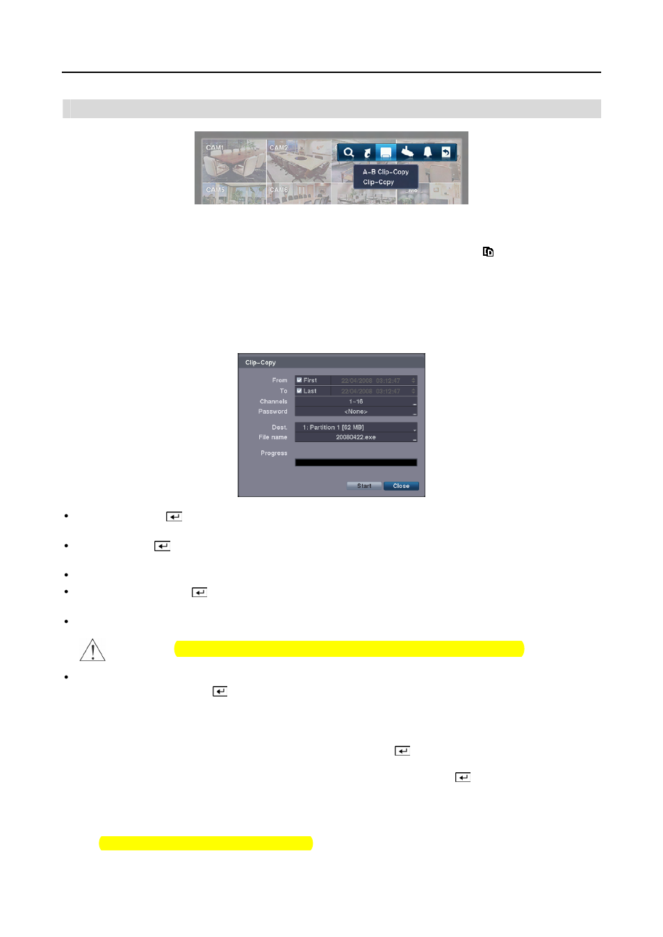 Clip-copy | Revo R16/8/4/DVR User Manual | Page 44 / 101