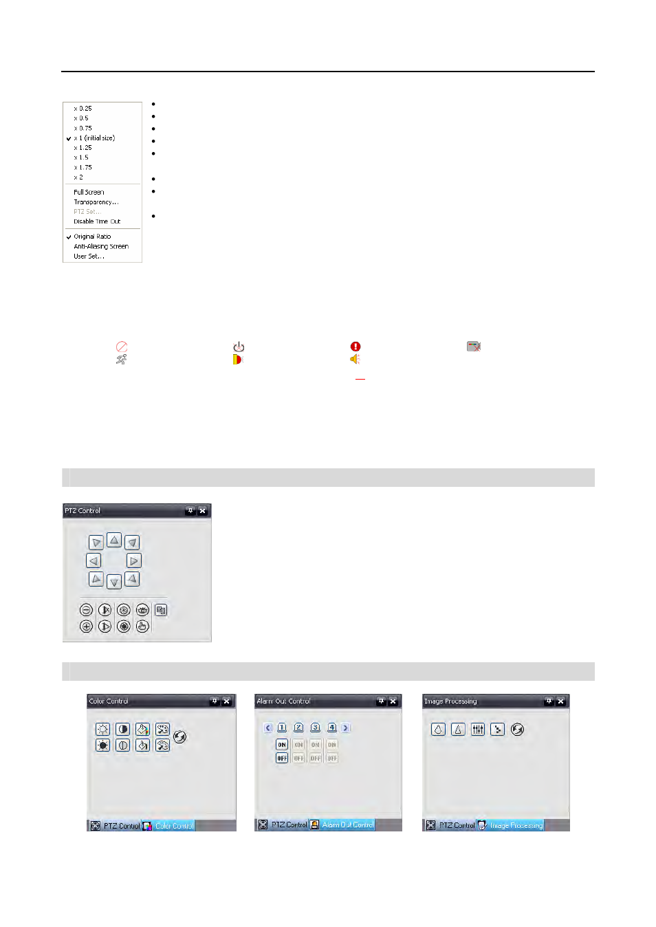 Ptz control panel | Revo R16/8/4/DVR User Manual | Page 66 / 101