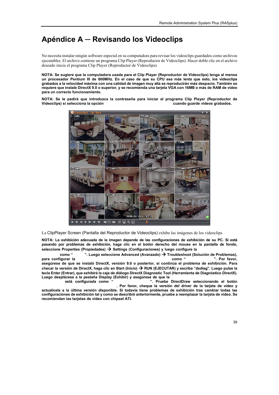 Apéndice a ─ revisando los videoclips | Revo R16/8/4/DVR User Manual | Page 107 / 115