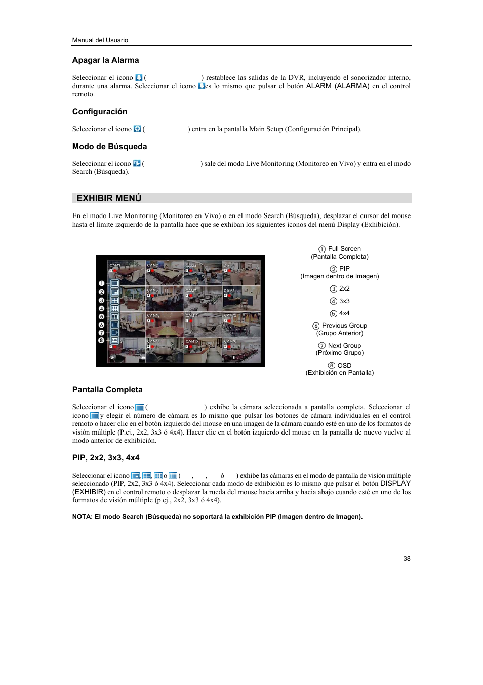 Revo R16/8/4/DVR User Manual | Page 39 / 115