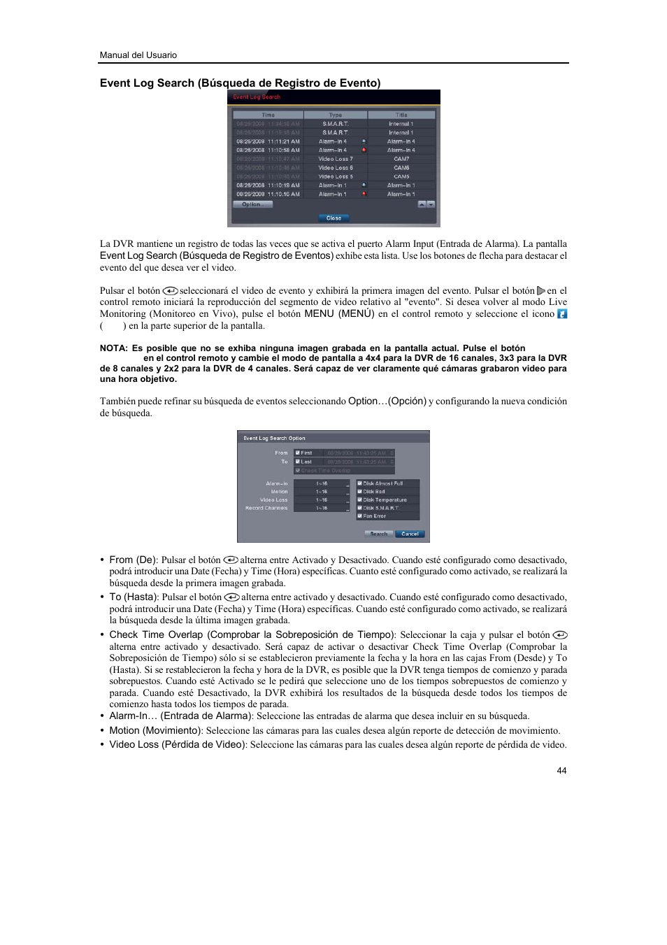 Revo R16/8/4/DVR User Manual | Page 45 / 115