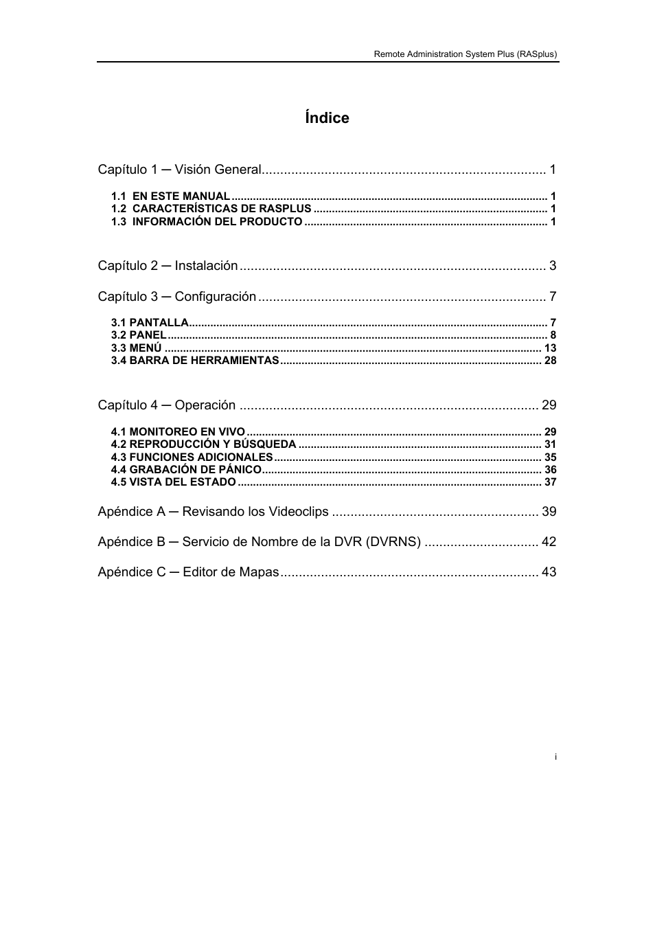 Índice | Revo R16/8/4/DVR User Manual | Page 67 / 115