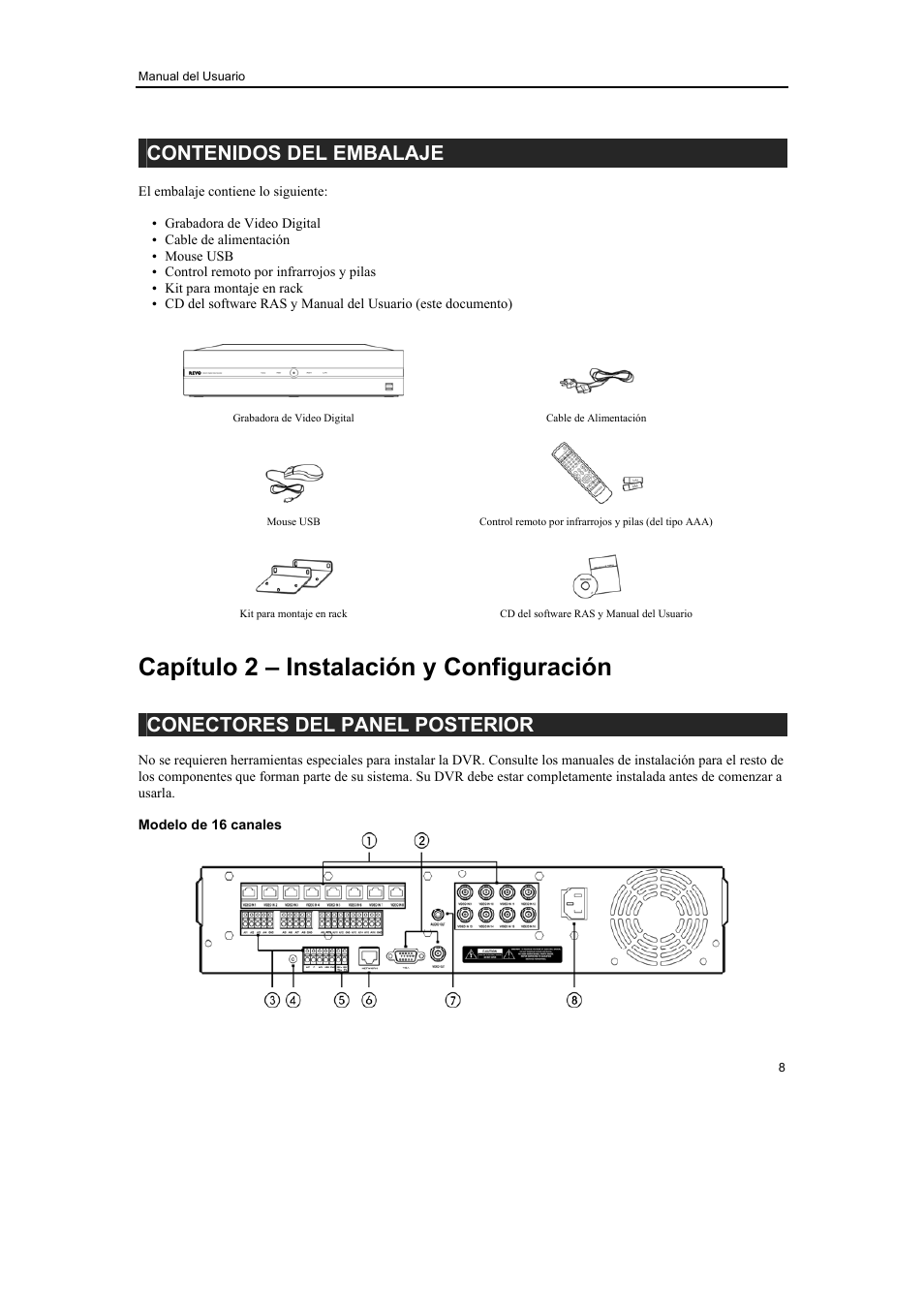 Revo R16/8/4/DVR User Manual | Page 9 / 115