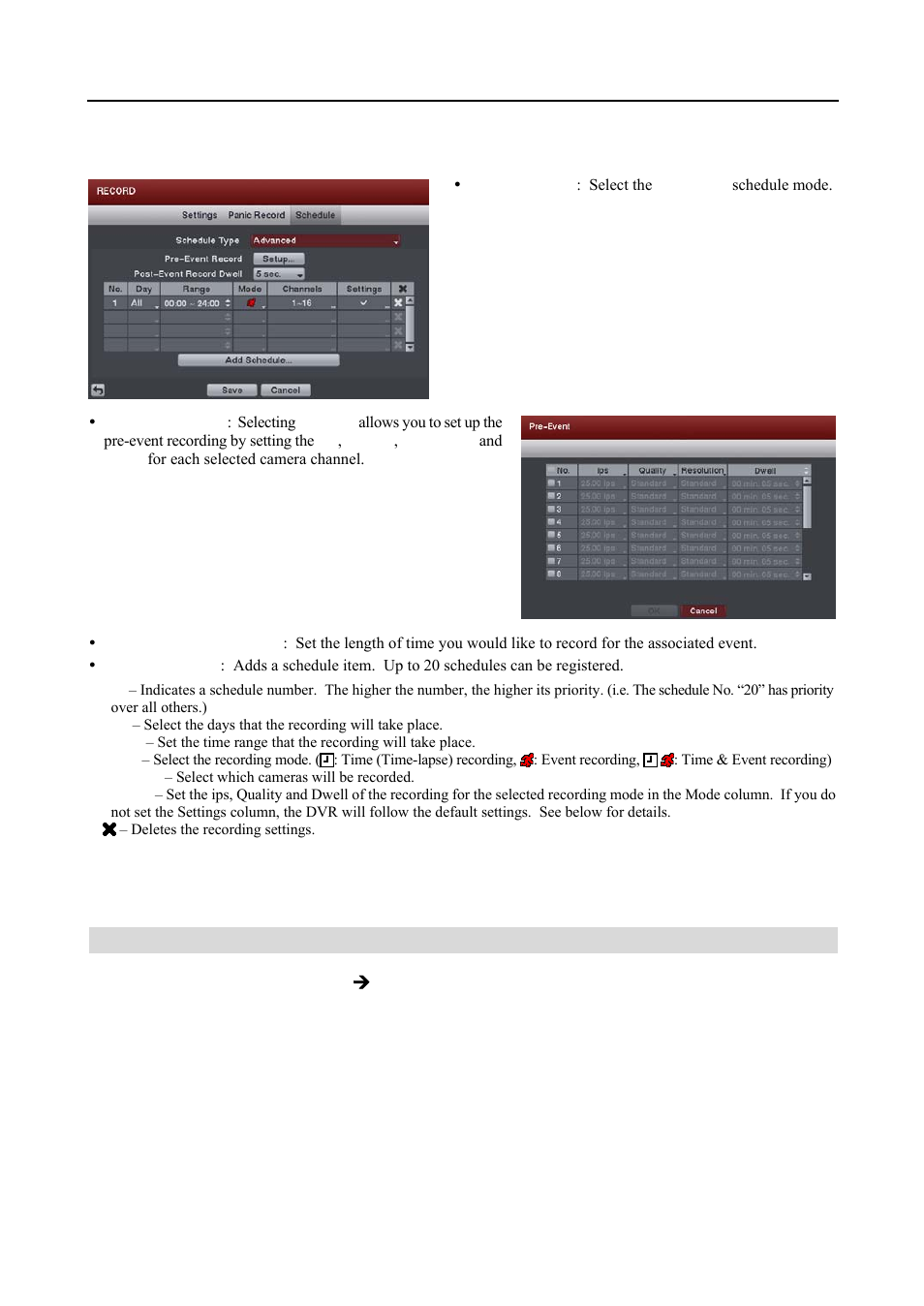 Event setup, Motion event settings (event  motion tab) | Revo R16DVR4 User Manual | Page 29 / 56