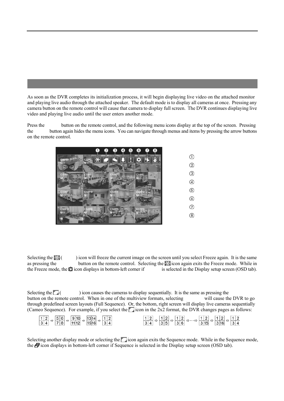 Chapter 3 — operation, Live monitoring | Revo R16DVR4 User Manual | Page 35 / 56